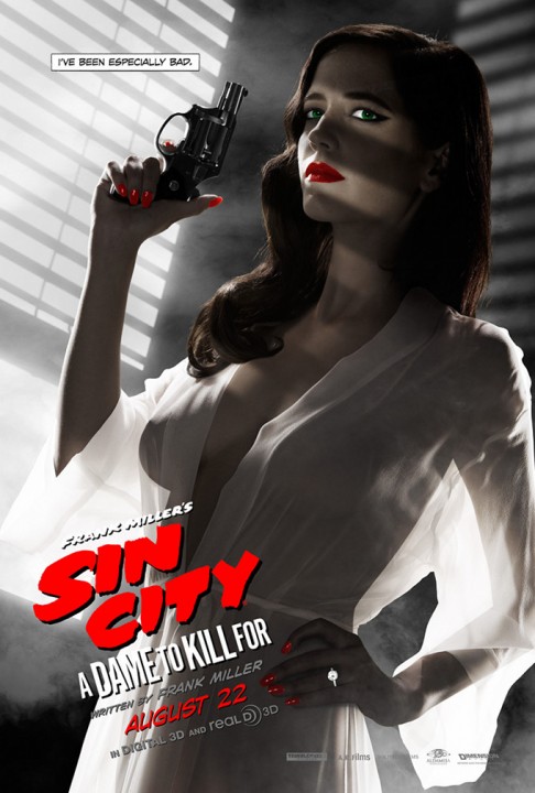 SIN CITY - J'AI TUÉ POUR ELLE: l'affiche trop sexy d'Eva Green censurée aux Etats-Unis