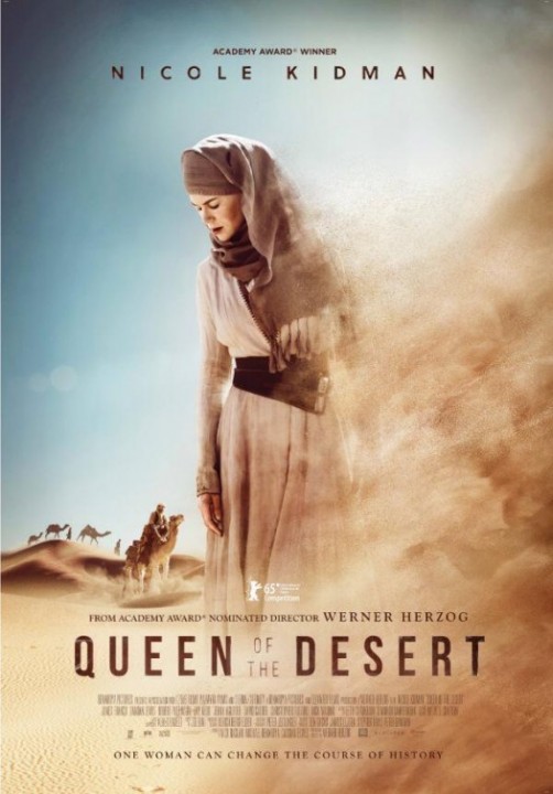 QUEEN OF THE DESERT: première affiche (un peu loupée) pour le film d'Herzog avec Nicole Kidman