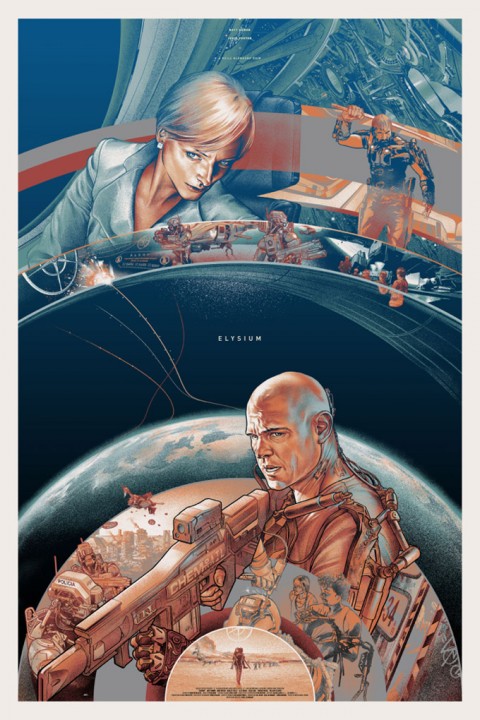 ELYSIUM: superbes affiches pour le film de SF avec Jodie Foster et Matt Damon