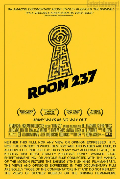 ROOM 237: une nouvelle splendide affiche pour le doc sur Shining