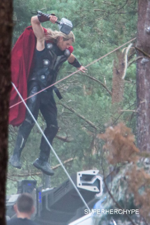 AVENGERS 2: premières images de tournage pour Thor