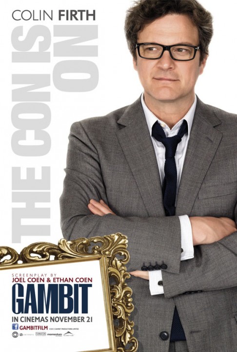 GAMBIT: premières affiches du nouveau Cameron Diaz et Colin Firth scénarisé par les Coen