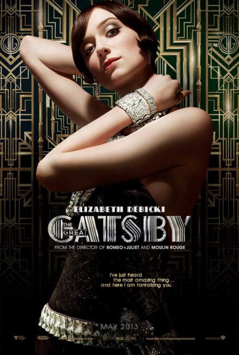 GATSBY LE MAGNIFIQUE: première affiches chatoyantes pour le nouveau Baz Luhrmann